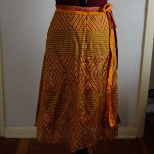 Silk Wrap Skirt